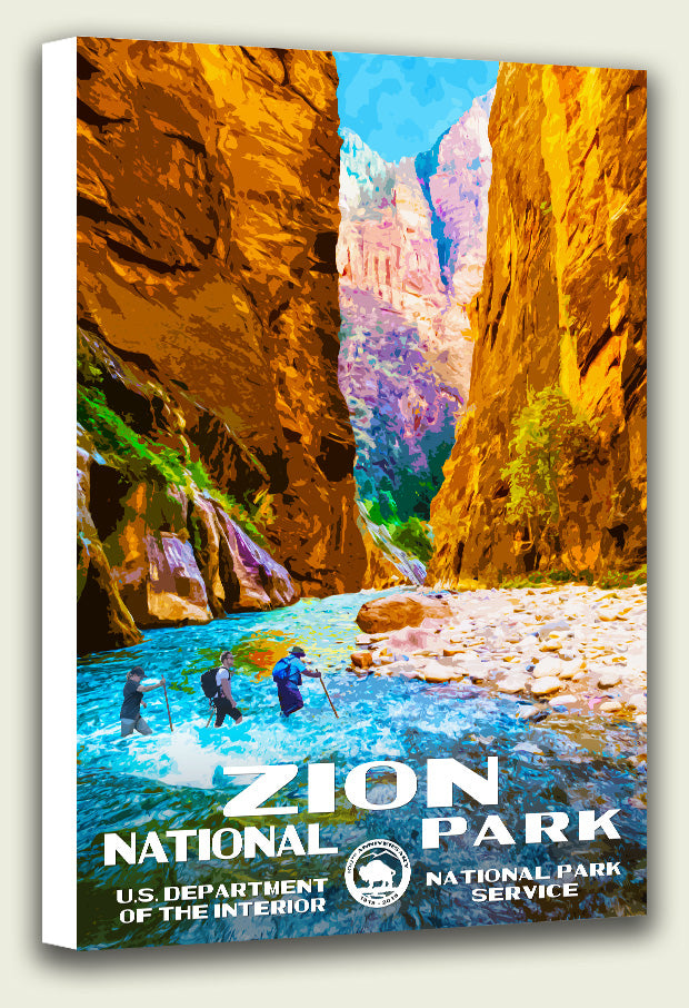 Zion National Park - The Narrows - Canvas Print