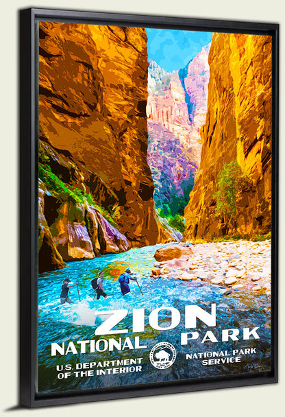 Zion National Park - The Narrows - Canvas Print