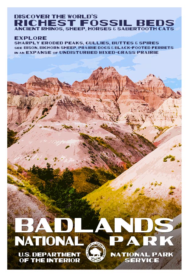 Badlands National Park Poster