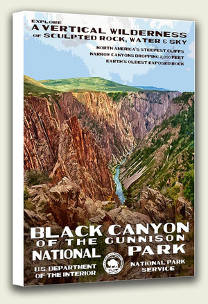 Black Canyon National Park Canvas Print
