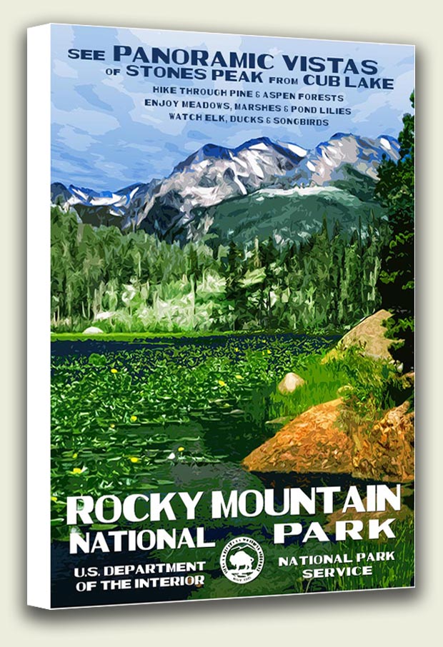Rocky Mountain National Park (Cub Lake) Canvas Print