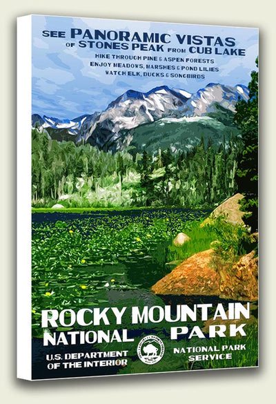 Rocky Mountain National Park (Cub Lake) Canvas Print