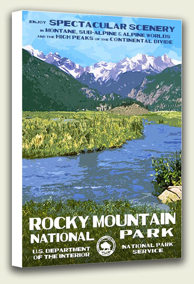 Rocky Mountain National Park Moraine Park Canvas Print